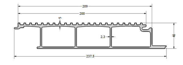 Billede af gulvprofil HTR312