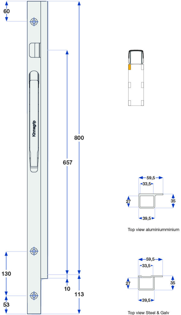 Forstolpe venstre TIR 1-port